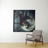 Halloween Steampunk Headless Horseman Wandkleed (In Situ (horizontaal))