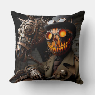 Halloween Steampunk Jack-O-Lantern Horseman Kussen
