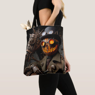 Halloween Steampunk Jack-O-Lantern Ruiter Draagtas