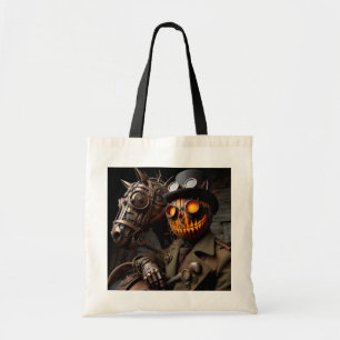 Halloween Steampunk Jack-O-Lantern Ruiter Tote Bag