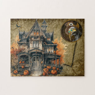 Halloween Steampunk Puzzel Legpuzzel