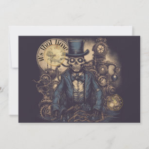 Halloween Steampunk Skeleton Kaart