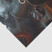 Halloween Steampunk Skeleton Tissuepapier (Detail)