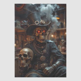 Halloween Steampunk Skeleton Tissuepapier