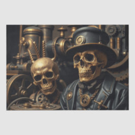 Halloween Steampunk Skeleton Tissuepapier