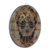 Halloween Steampunk Skull Dartboard Dartbord (Voorkant Links)
