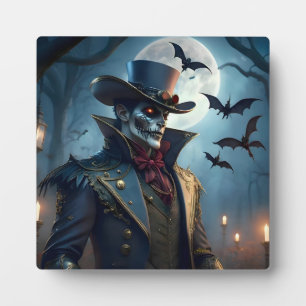 Halloween Steampunk Southern Gentleman Zombie Fotoplaat