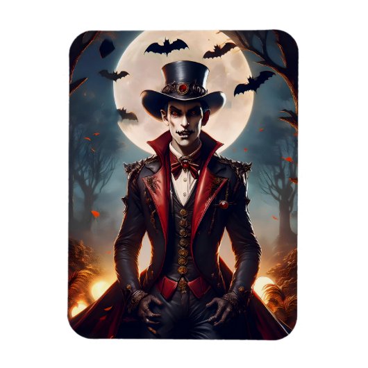 Halloween Steampunk Vampire Zombie Magneet (Verticaal)