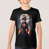 Halloween Steampunk Vampire Zombie Tri-Blend Shirt (Voorkant)