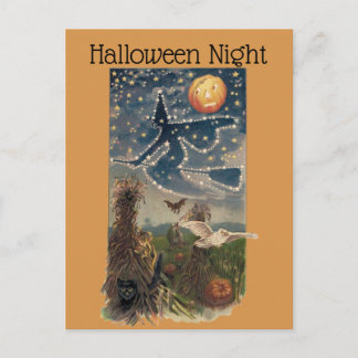  Halloween Sterrennacht Briefkaart