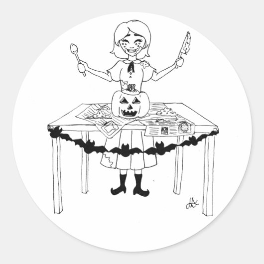 Halloween sticker (Voorkant)