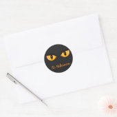 Halloween Sticker-Cat Eyes Ronde Sticker (Envelop)
