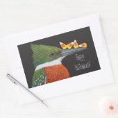 Halloween sticker martin-pêcheur vert (Enveloppe)