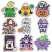 Halloween Sticker Pack voor kinderen - Spooky Scha (Voorkant)