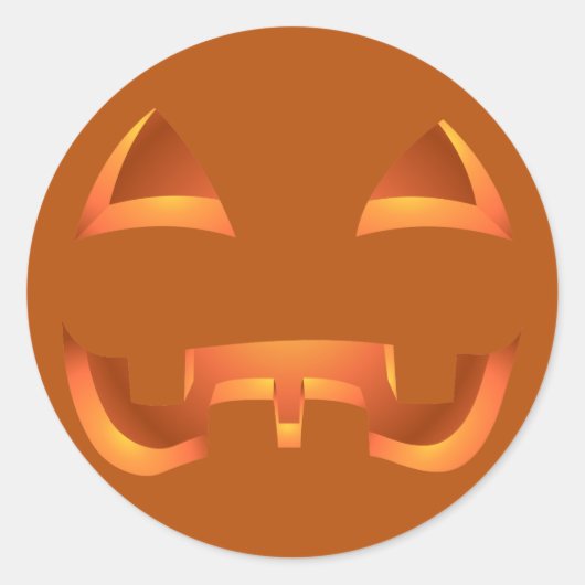 Halloween Stickers Personalized Pumpkin Stickers (Voorkant)