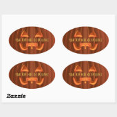 Halloween Stickers Personalized Pumpkin Stickers (Vel)