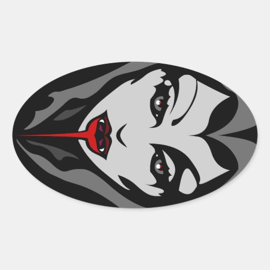 Halloween Stickers Personalized Vampire Stickers (Voorkant)