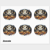 Halloween Stickers with Skeletons (Feuille)