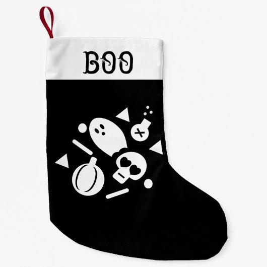 Halloween Stocking | Poison Ghost Pumpkin Confetti Kleine Kerstsok (Voorkant)