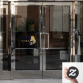 Halloween stop in voor een spelletje raamsticker (Kantoordeur)