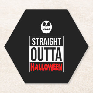 Halloween - Straight Outta Halloween Kartonnen Onderzetters