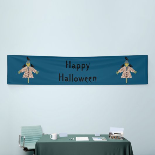 Halloween Straw Scarecrow en Ravens Custom Spandoek (Beurs)
