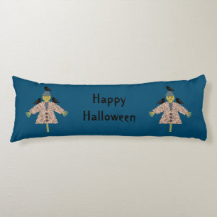 Halloween Straw Scarecrow en Ravens Double Sided Lichaamskussen