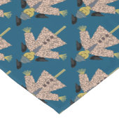 Halloween Straw Scarecrow en Ravens Patterned Korte Tafelloper (Hoek)