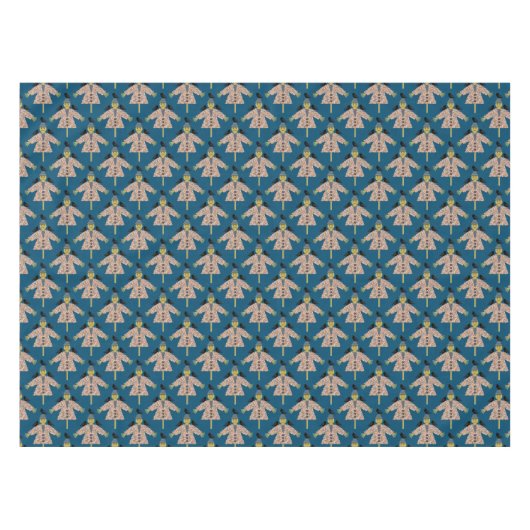 Halloween Straw Scarecrow en Ravens Patterned Tafelkleed (Voorkant (Horizontaal))