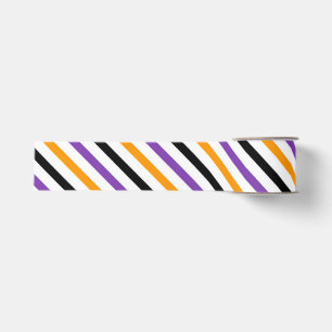 Halloween Strepen – Krachtig Diagonaal Patroon Grosgrain Lint