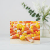 Halloween Striped Candy Corn Briefkaart (Staand voorkant)