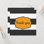 Halloween striped "Dankuwel" Kaart (Voorkant / Achterkant in situ)