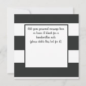 Halloween striped "Dankuwel" Kaart (Achterkant)