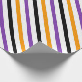 Halloween Stripes – Bold Diagonal Pattern Cadeaupapier (Hoek)
