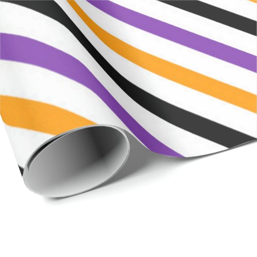 Halloween Stripes – Bold Diagonal Pattern Cadeaupapier (Rol Hoek)