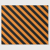 Halloween Stripes Cadeaupapier (Vlak)