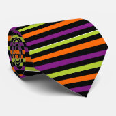 Halloween Stripes Stropdas (Opgerold)