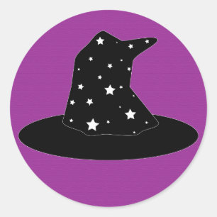 Halloween Stripes Witch Pet Sticker