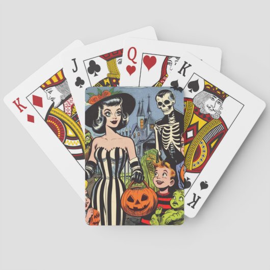 Halloween strips Pokerkaarten (Achterkant)