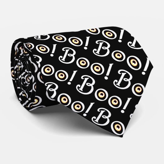 Halloween Stropdassen Boo Neckties Ghost Stropdas (Opgerold)