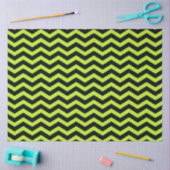 Halloween Style | Peridot Green Black Chevron Tissuepapier (Craft)