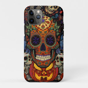 Halloween,Suker Schedel Pompoen Feest, Calavera iPhone 11 Pro Hoesje