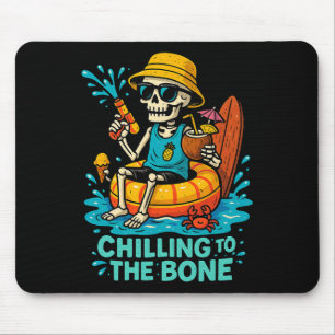 Halloween Summer Chilling to the Bone Skeleton Flo Muismat