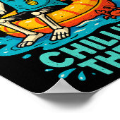 Halloween Summer Chilling to the Bone Skeleton Flo Poster (Hoek)