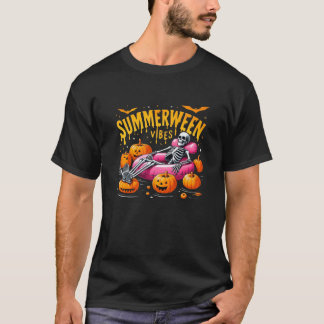 Halloween Summerween Vibes Zomer Vakantie Skeleto T-shirt