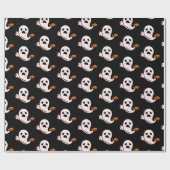 Halloween Super Ghost Wrapping paper Cadeaupapier (Vlak)