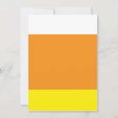 Halloween Sweet Candy Corn Fête Invitations (Dos)