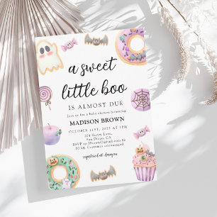 Halloween Sweet Little Boo Baby shower Kaart