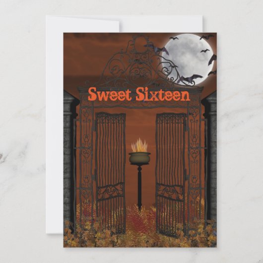 Halloween, Sweet Sixteen Uitnodiging (Voorkant)