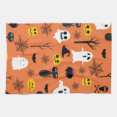 Halloween Symbols background Theedoek (Horizontaal)